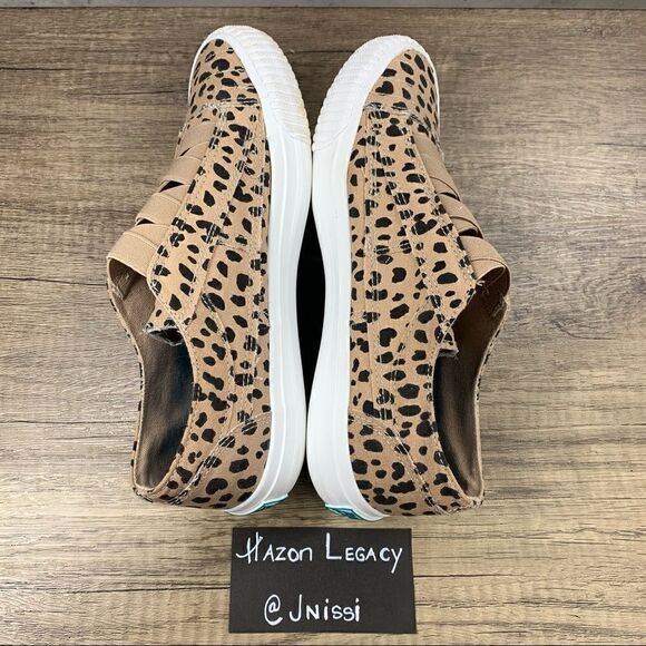 Blowfish~Women's~Malibu Marley Leopard Latte Spots Slip On Sneakers~Size 7.5 - Picture 6 of 8